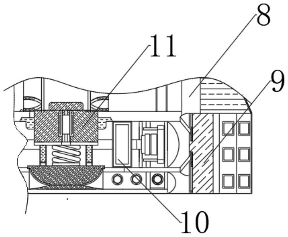 Positioning automatic punching device for computer desk