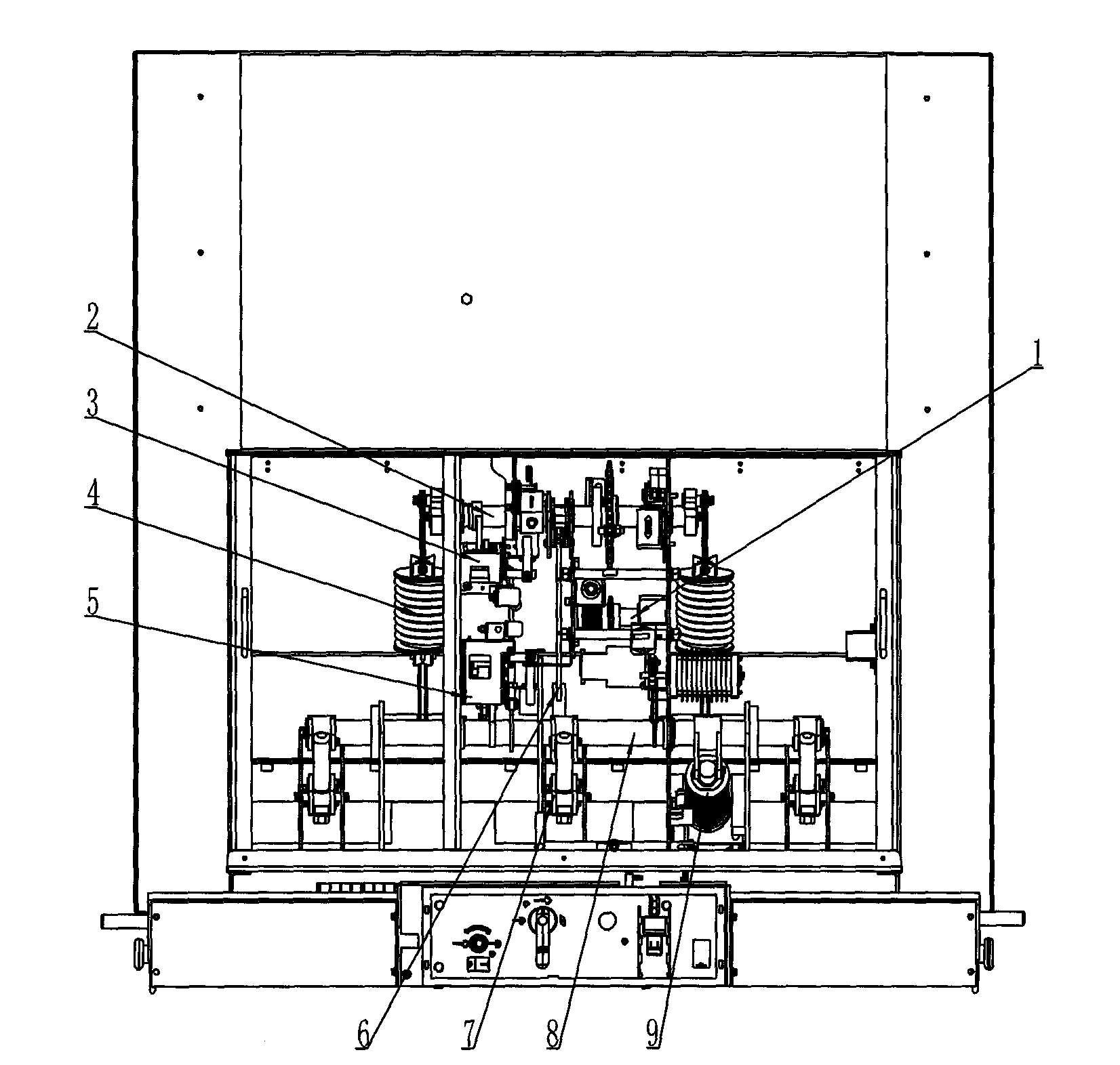 Vacuum circuit breaker with air cushioning