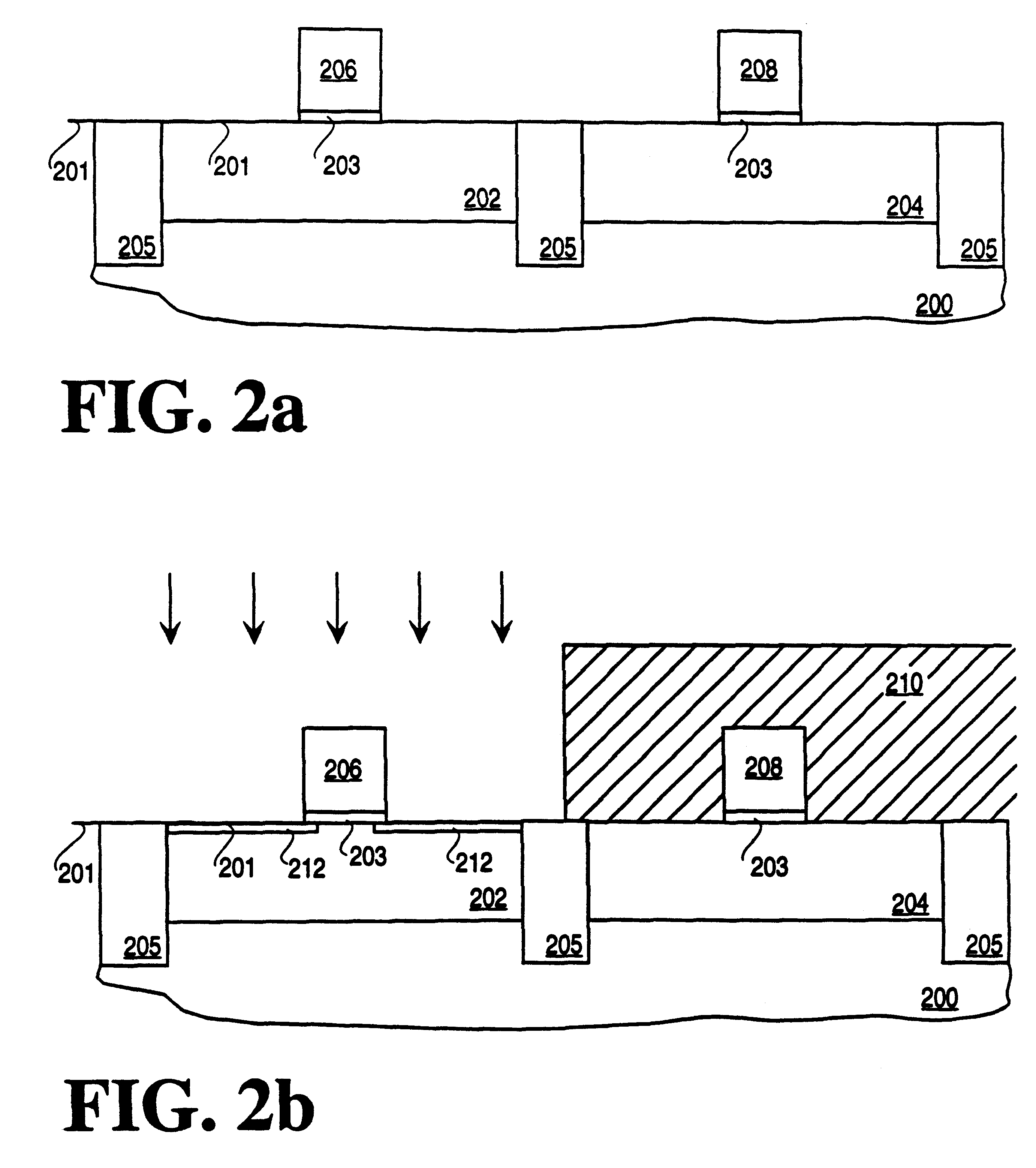 Semiconductor device having deposited silicon regions and a method of fabrication