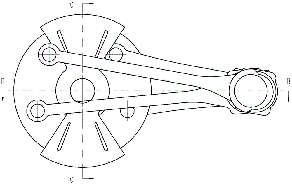 Two-cylinder two-stroke ring cylinder engine