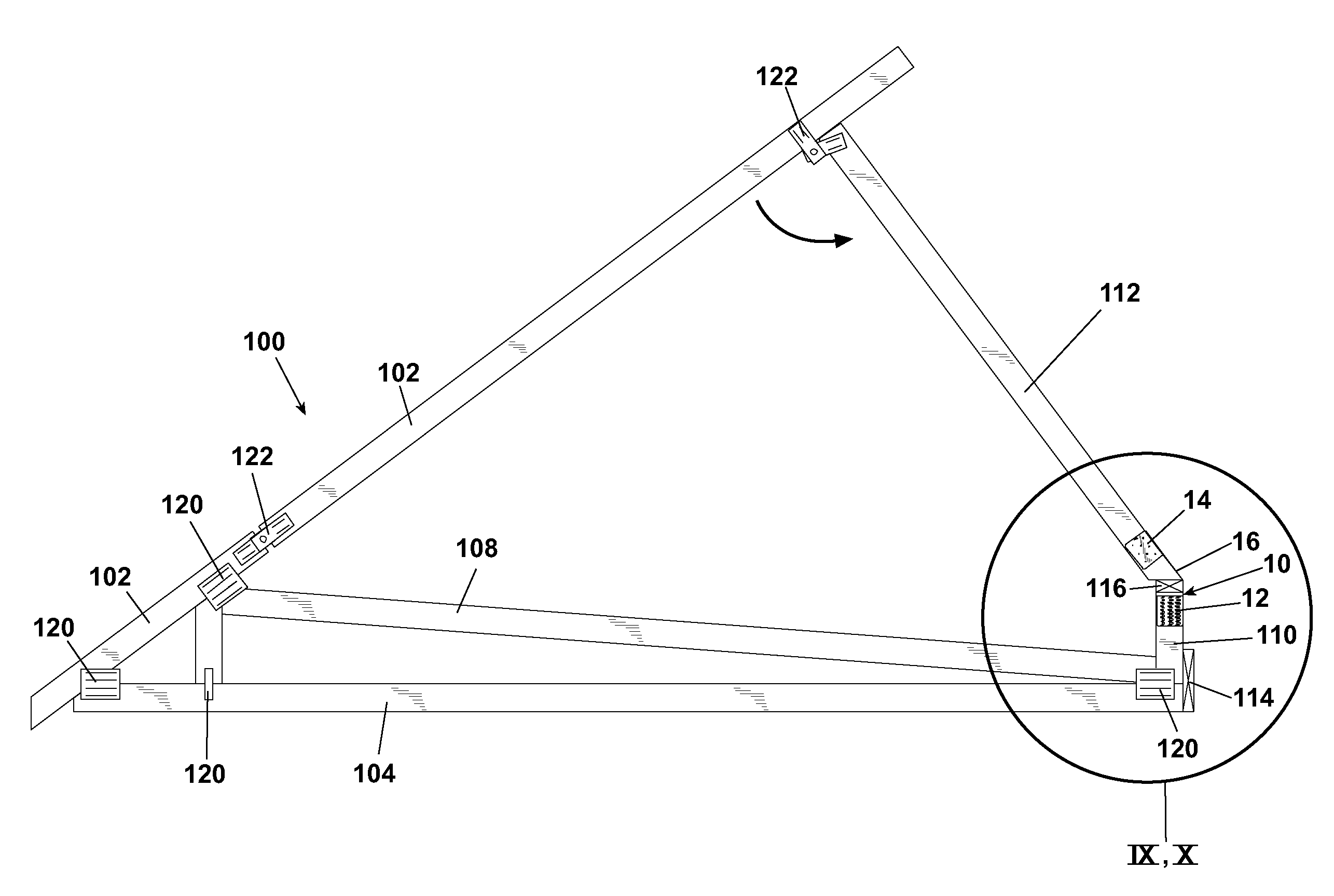 Building truss having a connector with an integral mounting to supporting structure