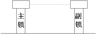 Responsive type master-slave unattended operation self-service parking place lock