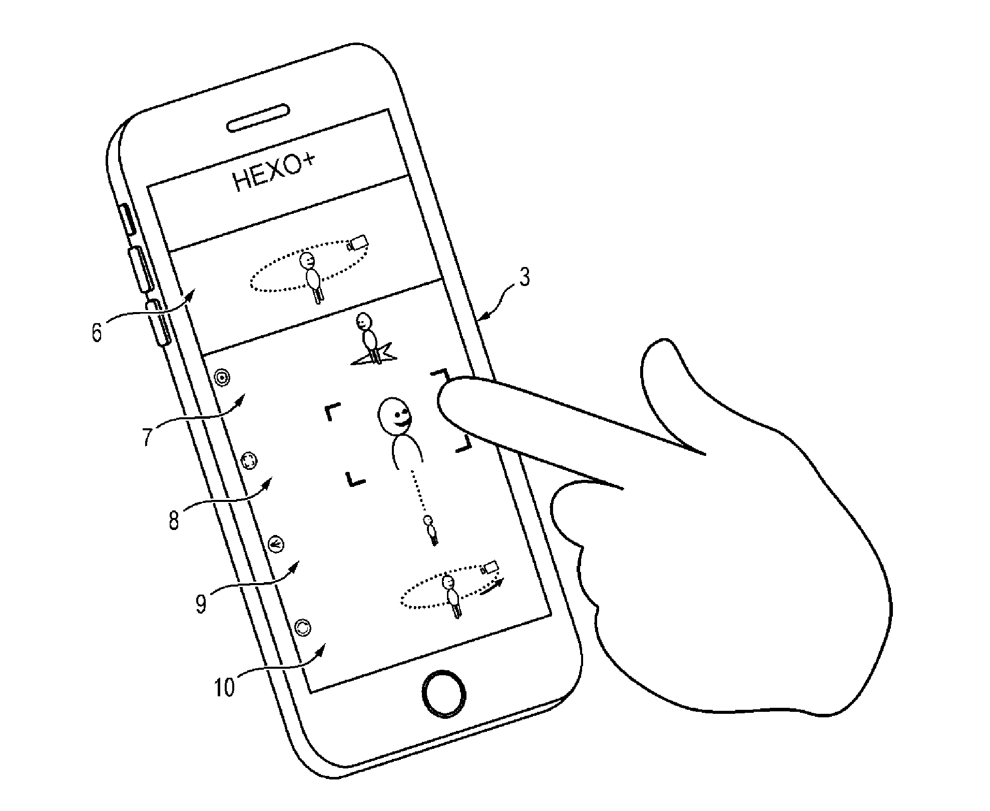 Method of automatically piloting a rotary-wing drone for performing camera movements with an onboard camera