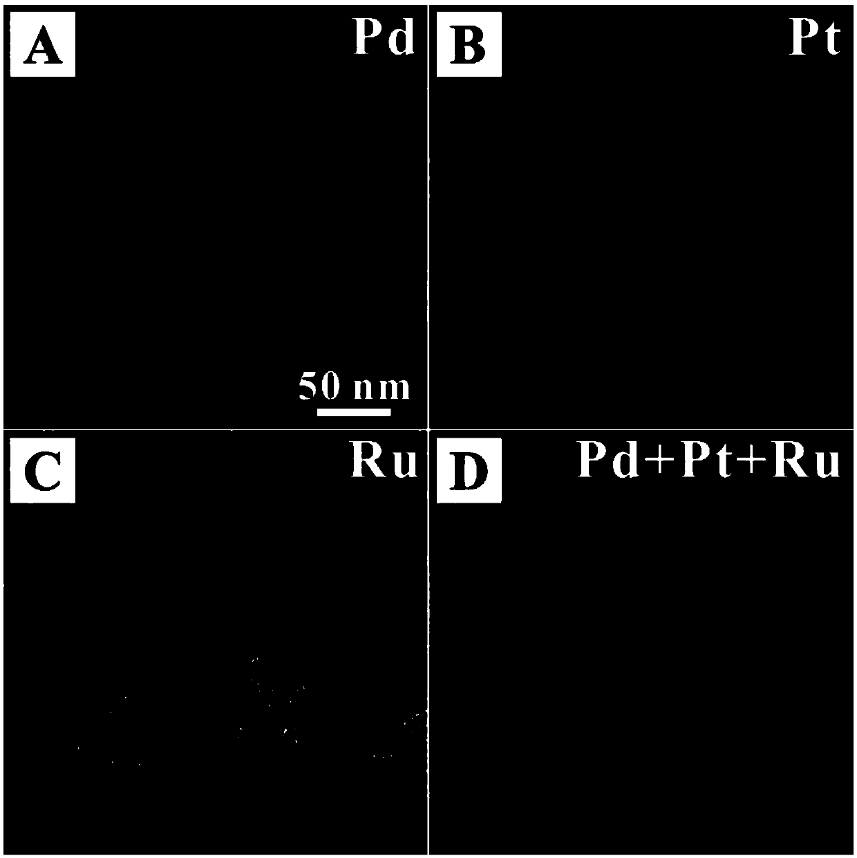 Preparation method and application of ultra-thin multi-metal nanosheet piling assembly material