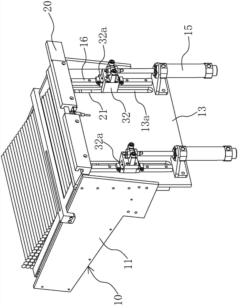 Shaft-like workpiece storing and feeding device