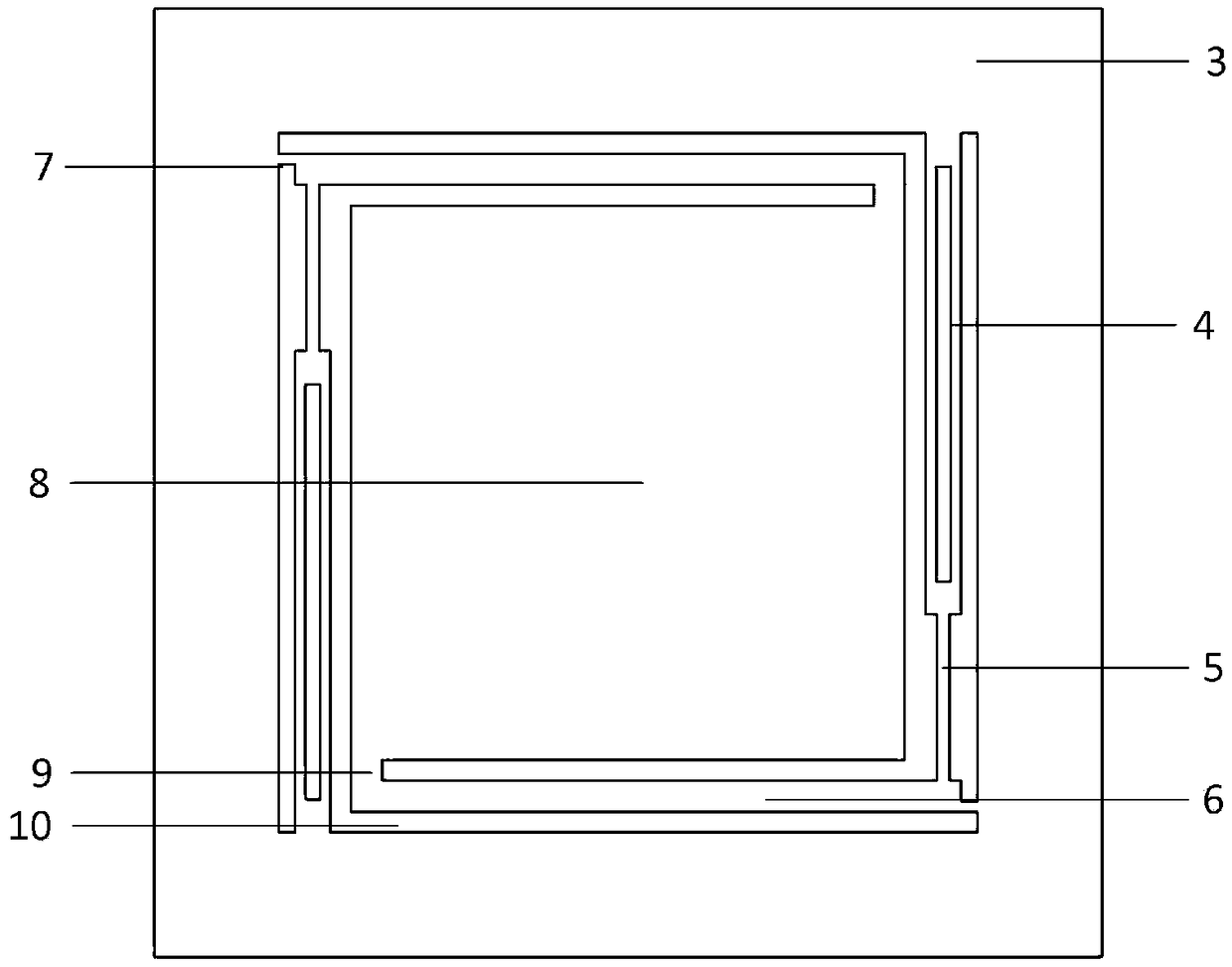 SOQ-based quartz vibration beam accelerometer chip with flexible amplifying mechanism