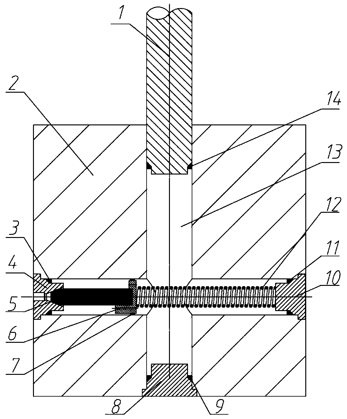 Horizontal and automatic blank guiding mechanism for corner type hydrostatic extrusion device