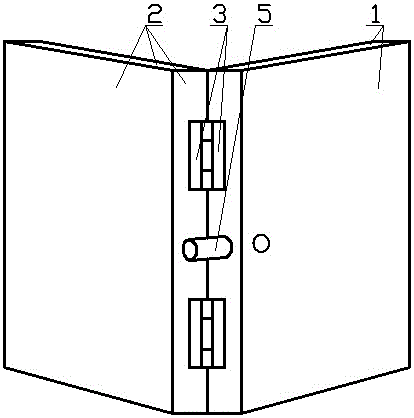 Foldable combined refrigerator door