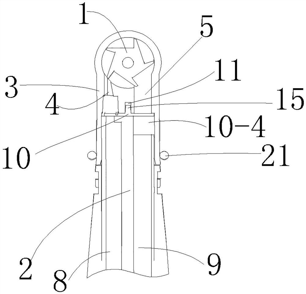 Disinfection-free pneumatic turbine head