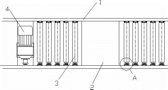 Power roller transmission line