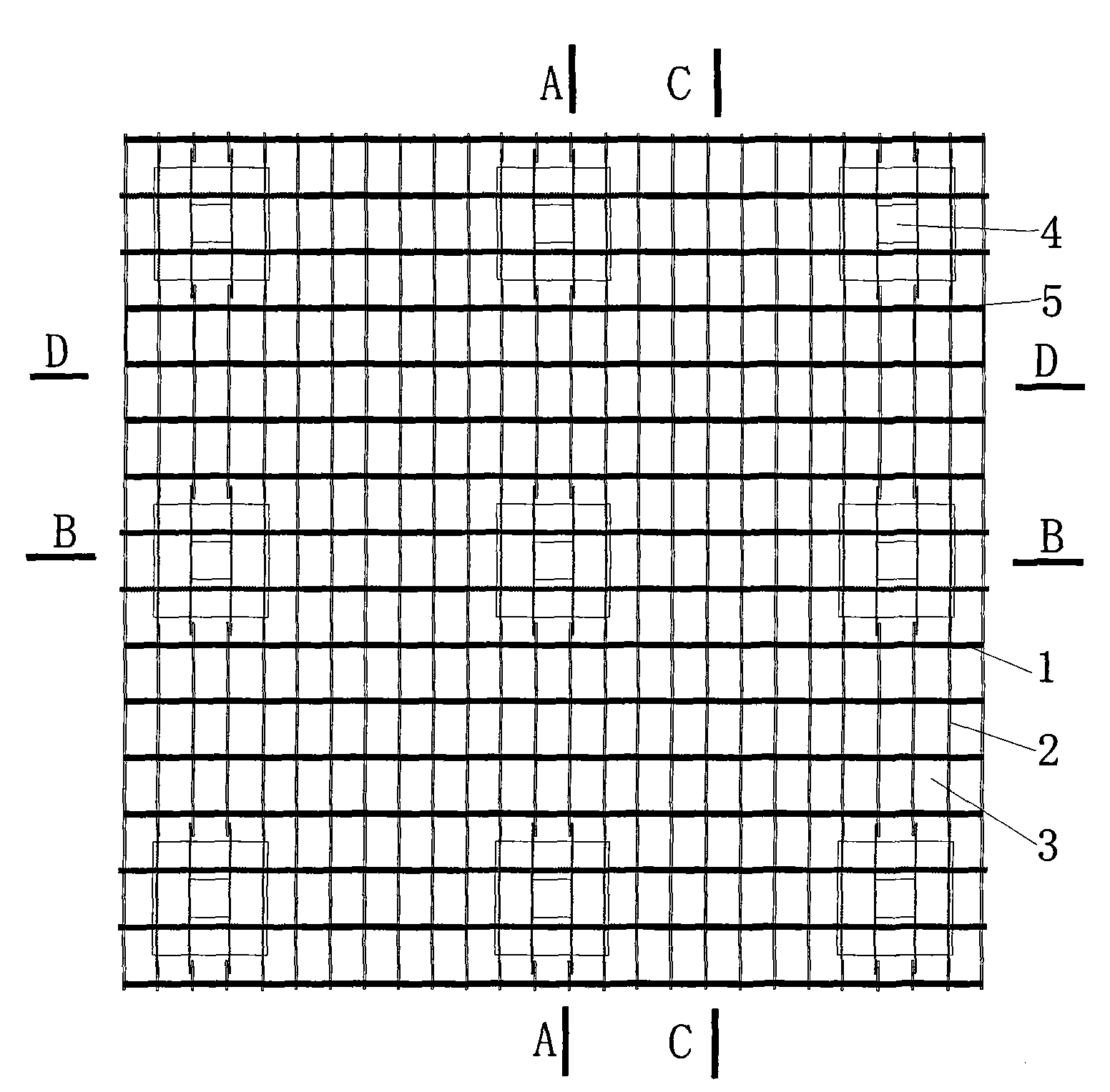 Top-down decreasing-formwork formwork system and construction method