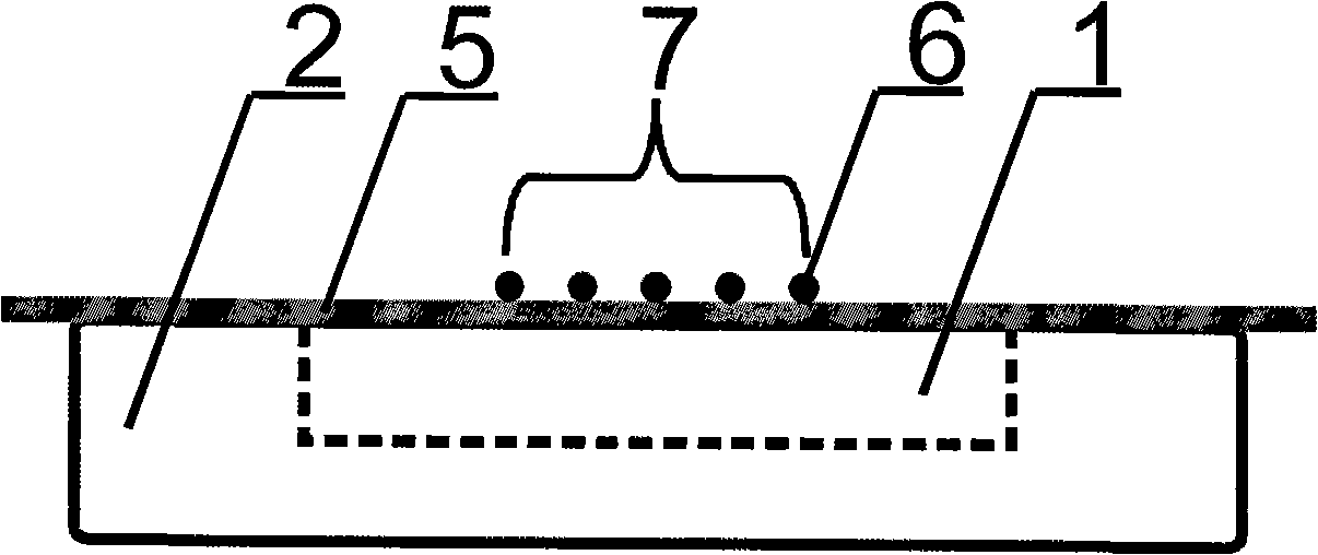 Construction method of micro point array in microchannel