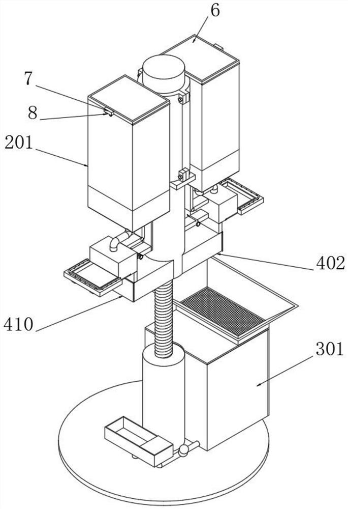 Outdoor survey type automatic bird feeding device