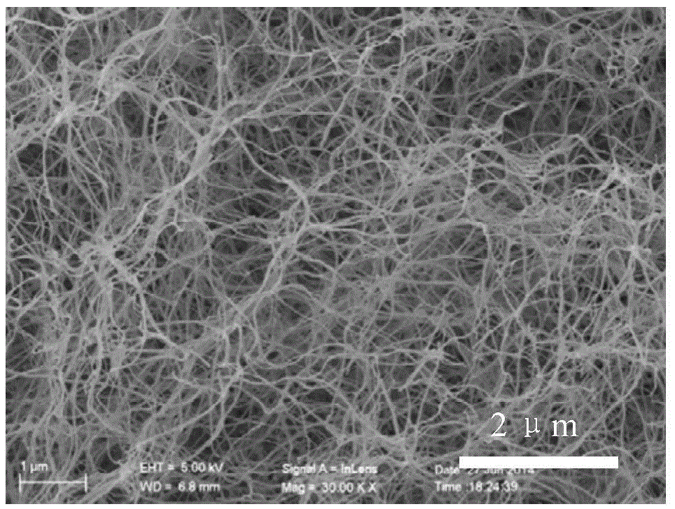 Preparation method of nitrogen-doped carbon nanofiber aerogel with inlaid molybdenum carbide particles