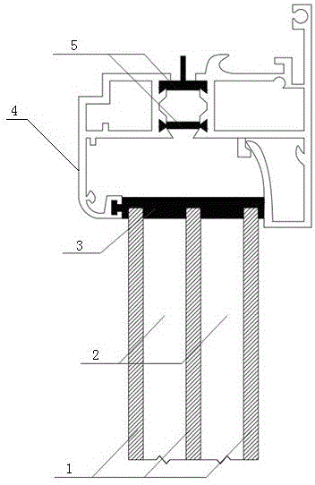 A double hollow double silver low-e aluminum alloy broken bridge thermal insulation window structure