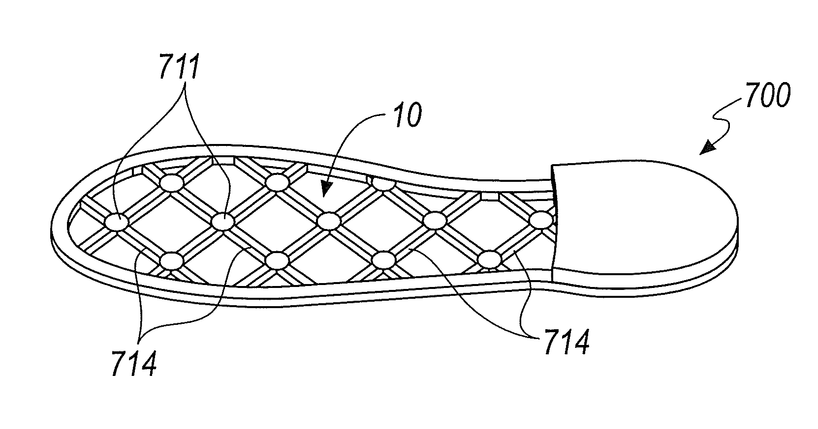 Insert for vapor-permeable and waterproof soles