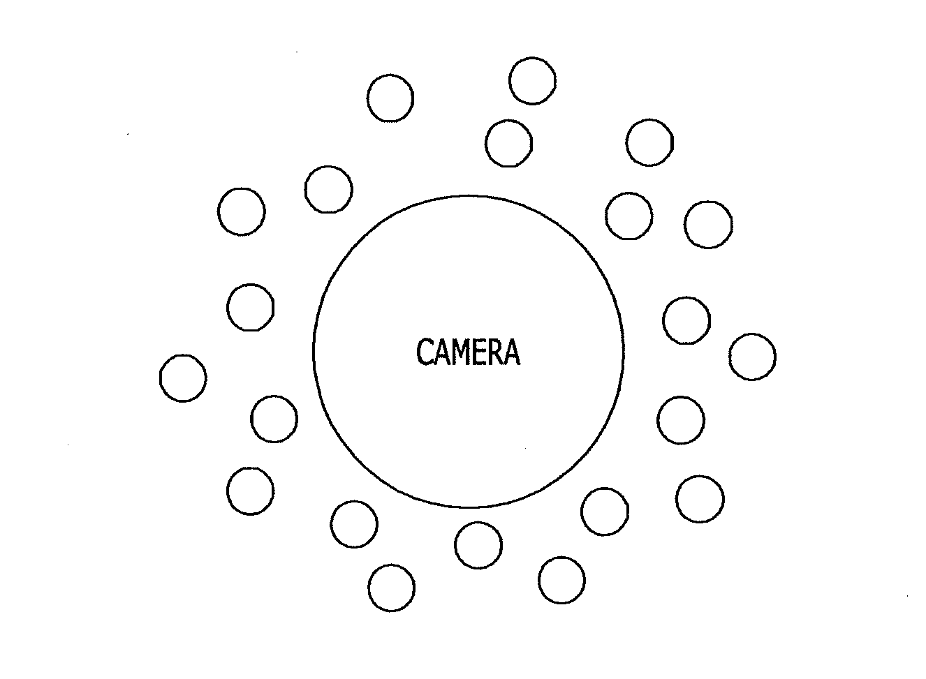 Imaging intrusion detection system and method using dot lighting