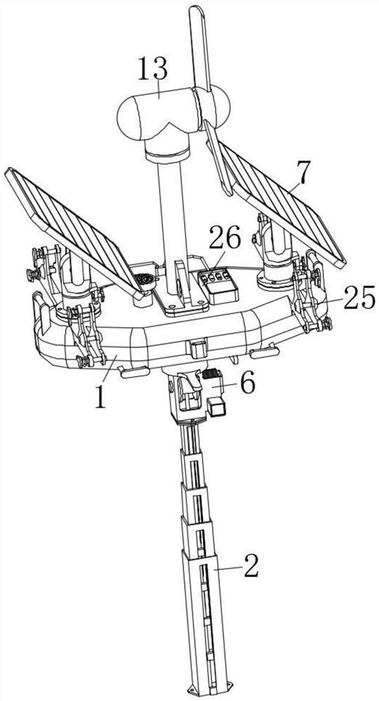 Portable water surface power generation equipment easy to change the mounting position