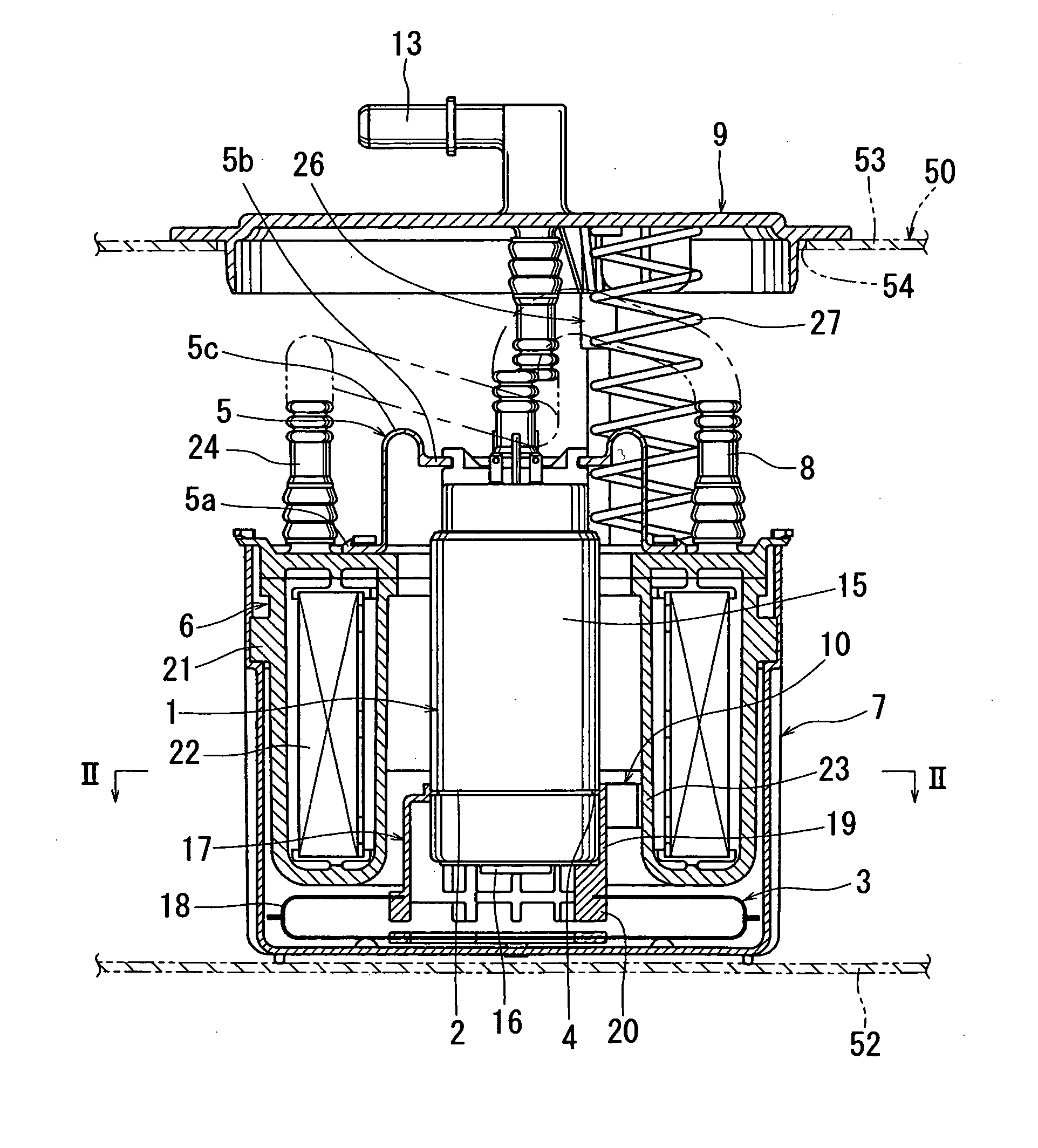 Vibration absorbing devices for fuel pumps