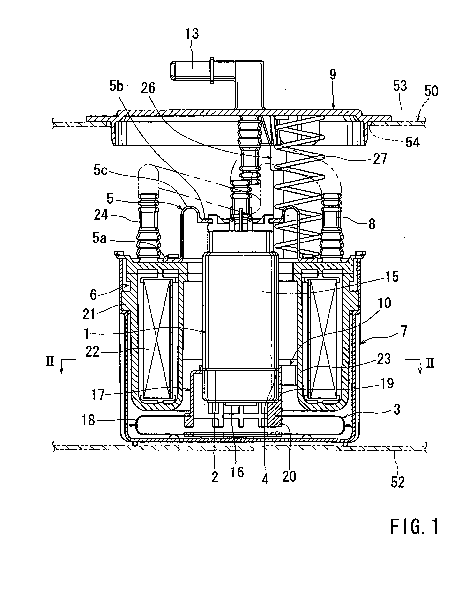 Vibration absorbing devices for fuel pumps