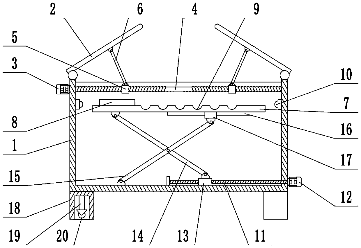 Instrument supporting bracket for otolaryngology department