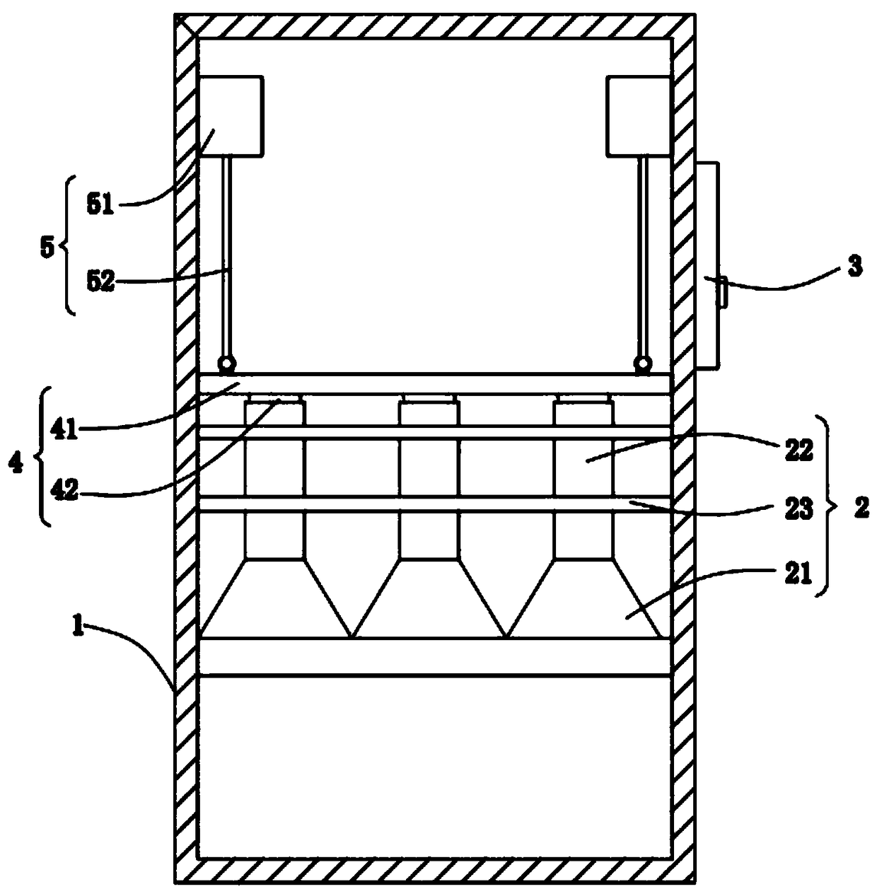 Dry ammonia process chemical waste gas desulfurization and denitration device