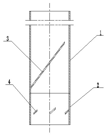 Gas-water separation swirler used in indoor drainage system