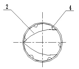 Gas-water separation swirler used in indoor drainage system