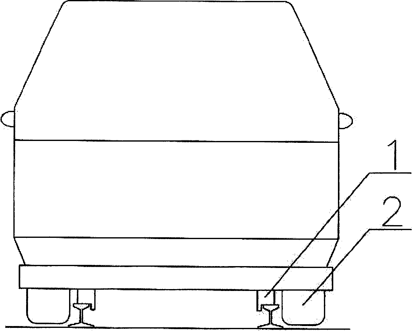 Road and railway-running two-purpose vehicle