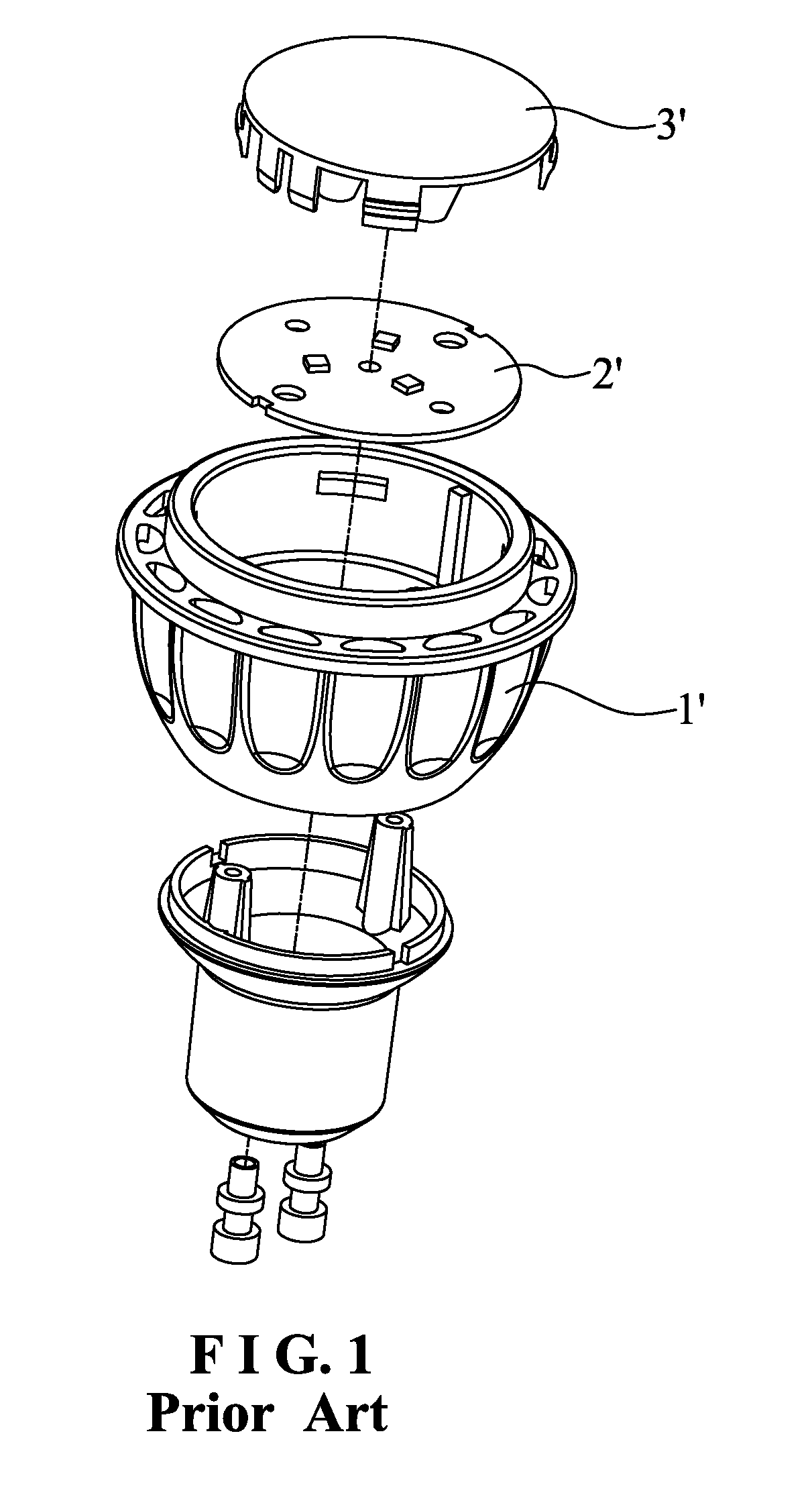 Focusing structure for LED lamp