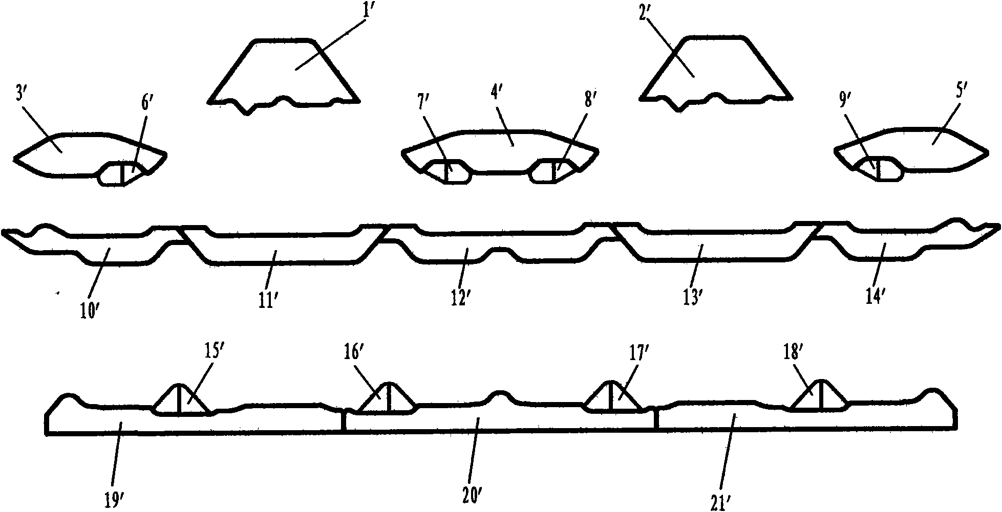 Needle selecting cam control device for flat knitting machine