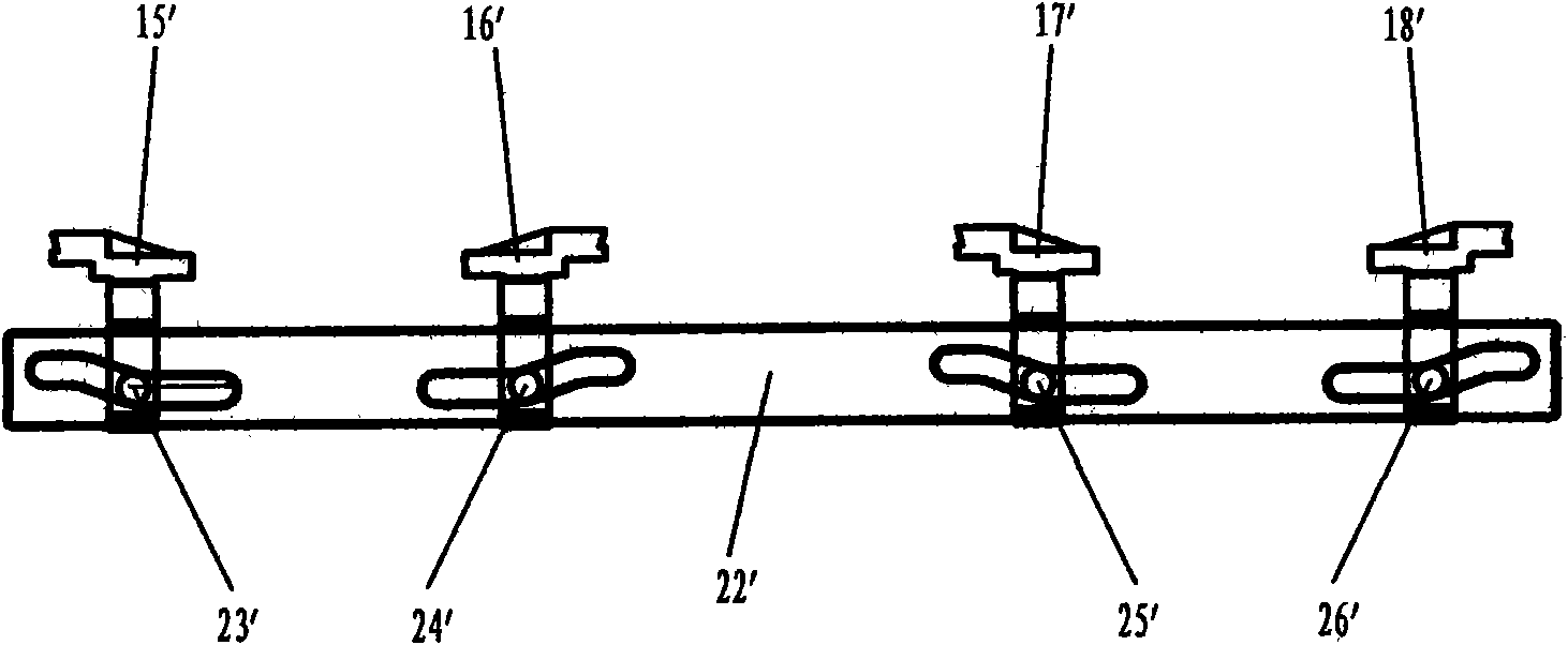 Needle selecting cam control device for flat knitting machine