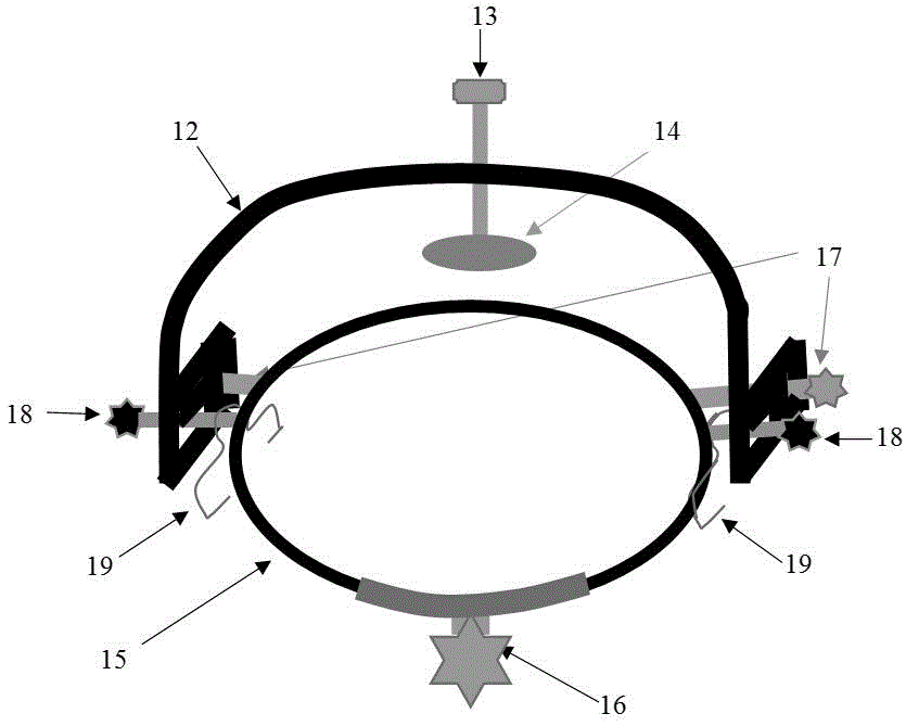 Low-frequency vibration source and mastoid process coupling device for treating peripheral vertigo