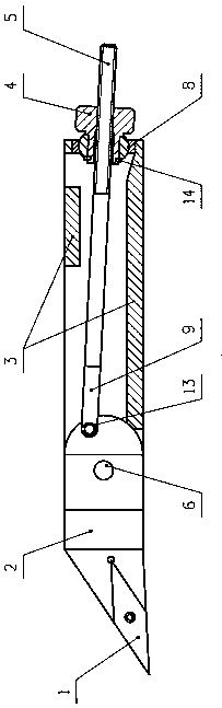 A retractable tool for machining large-diameter inner holes on CNC lathes