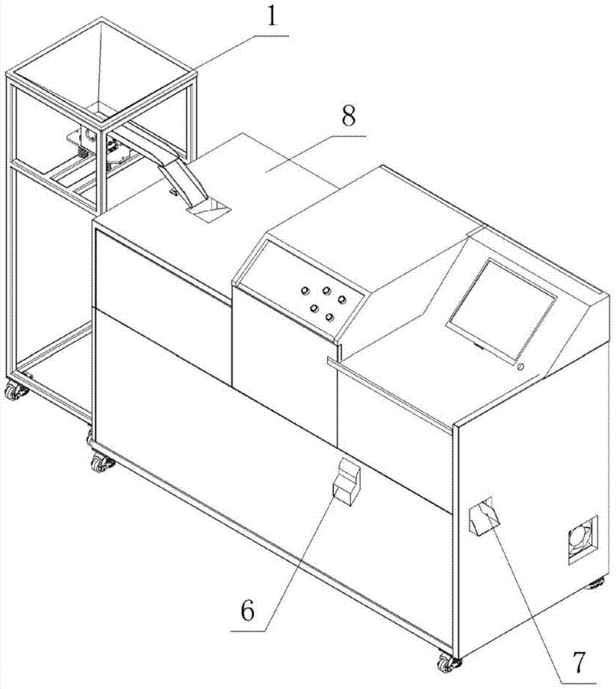 A soft capsule testing machine