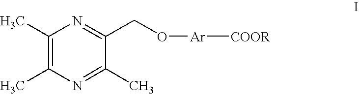 Ligustrazine aromatic acid ether derivative, its preparation method, pharmaceutical composition, and application