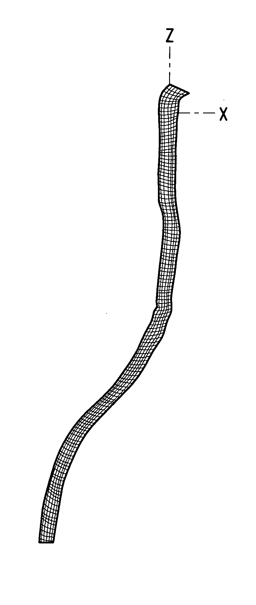 Computer simulation model for determining damage to the human central nervous system