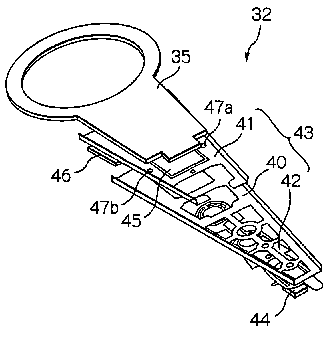 Suspension, head supporting mechanism, head arm assembly and disk drive device with the head arm assembly