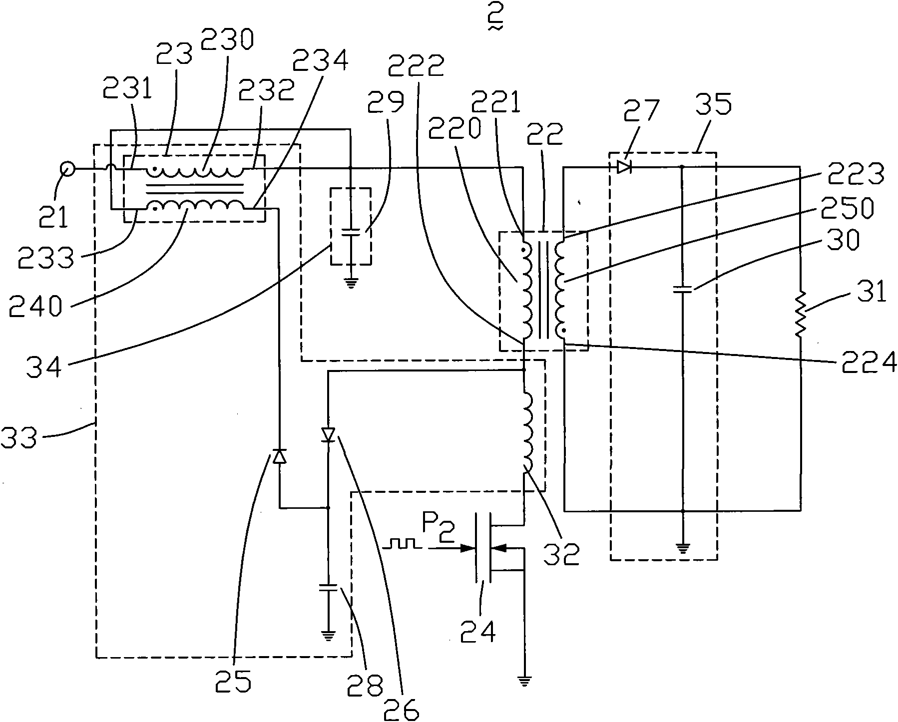 Backlash converter