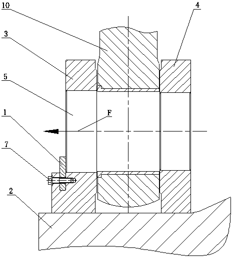 Slurry-rotating-type turbine runner connecting rod pin limiting device