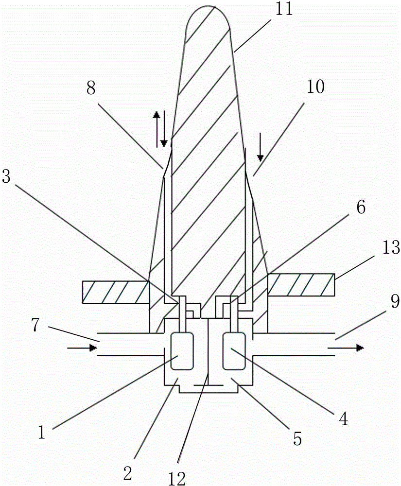 Universal infusion head with automatic infusion continuing function