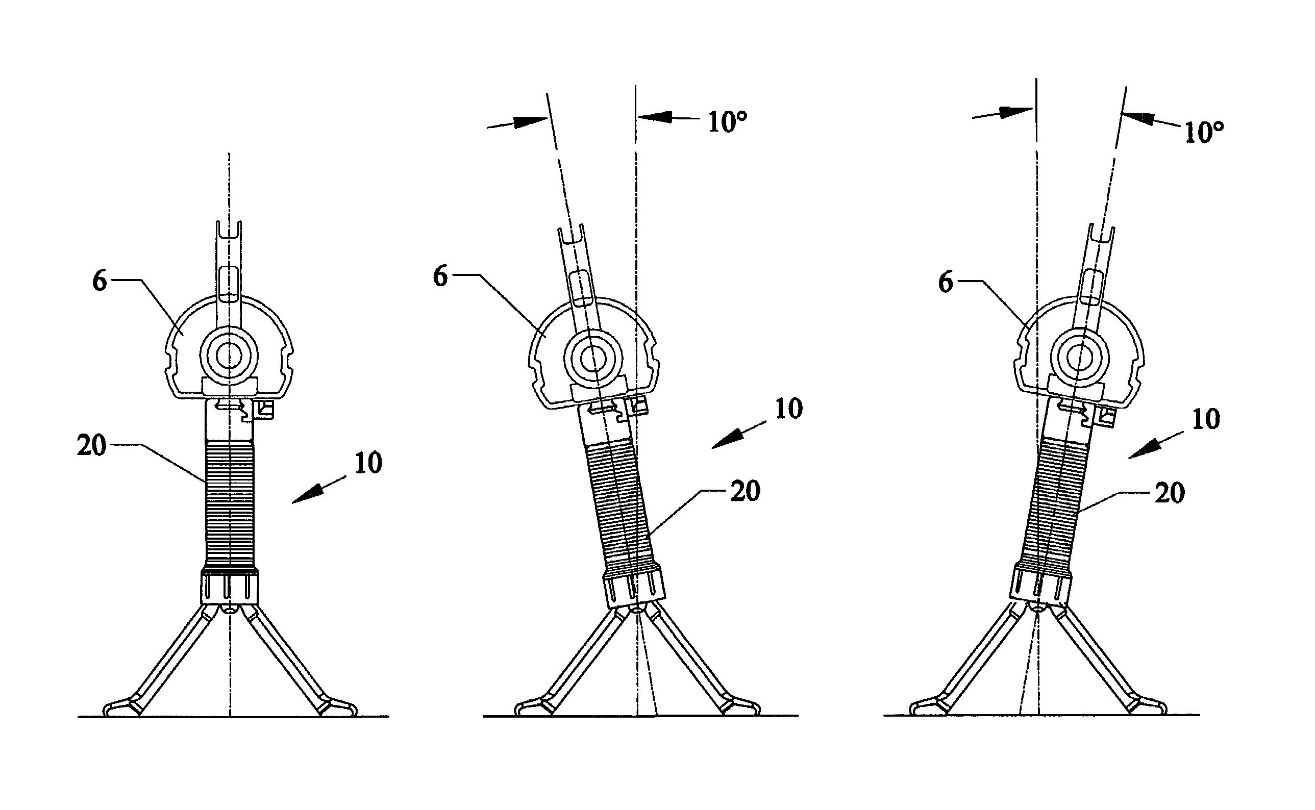 Canting vertical fore grip with bipod