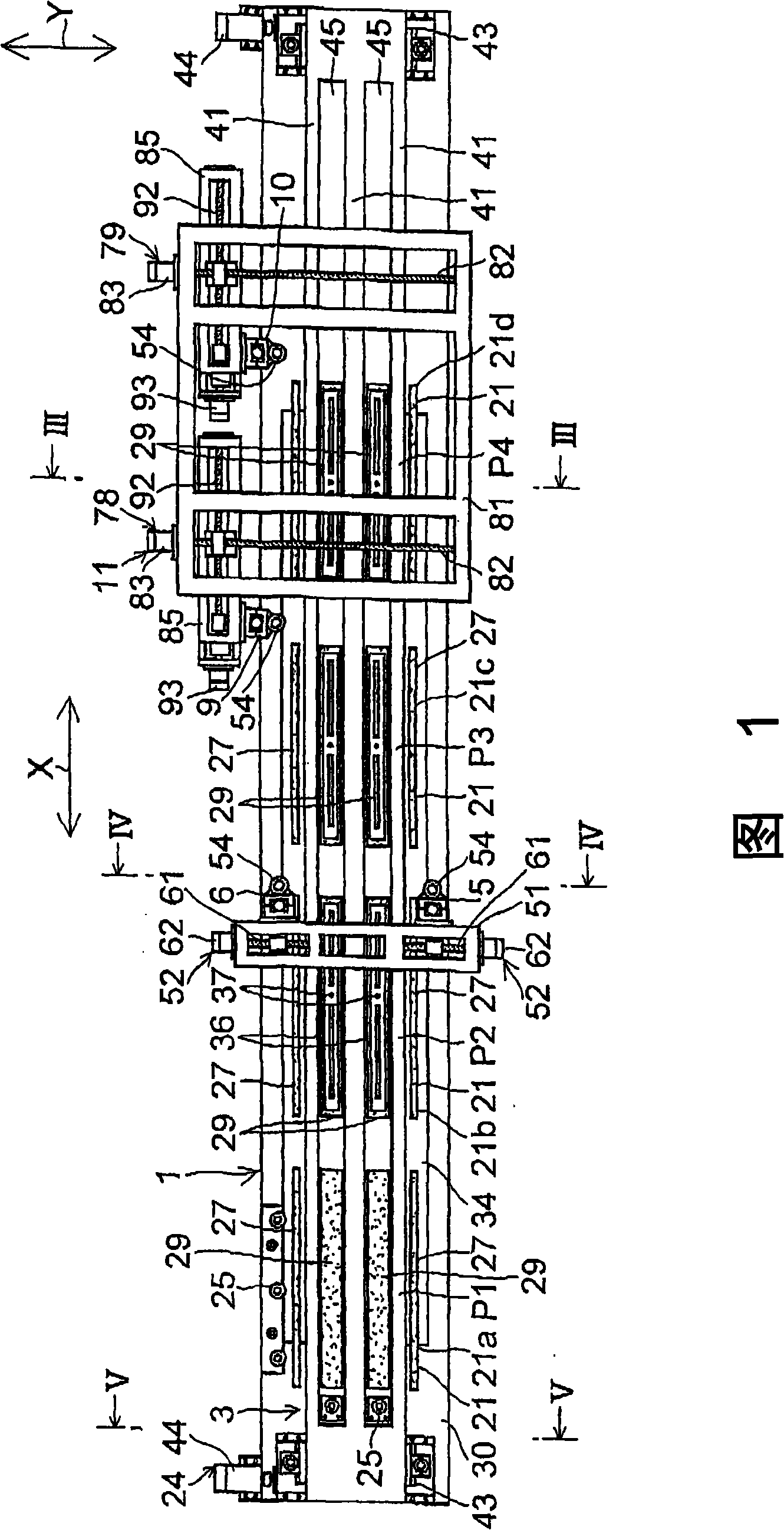 Grinding device of glass plate