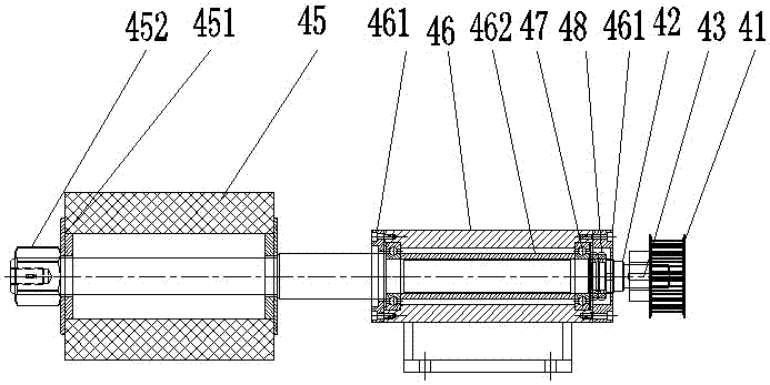 Four-axis wire drawing machine