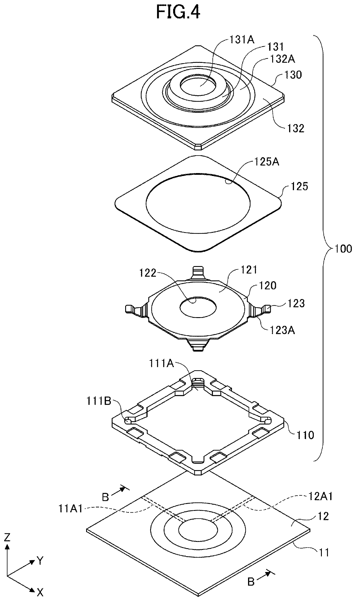 Pressing mechanism of push switch and push switch