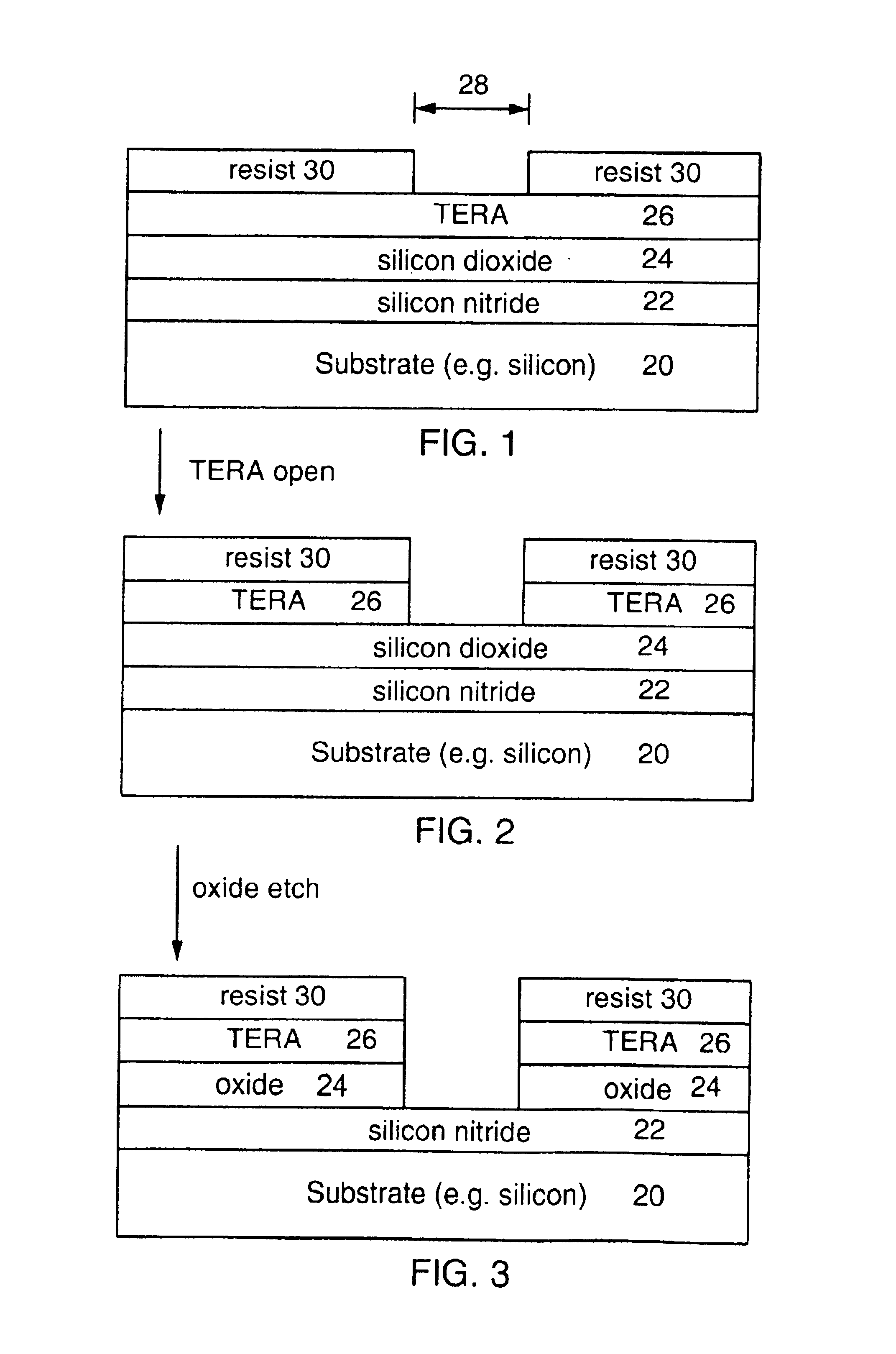 In-situ plasma etch for TERA hard mask materials