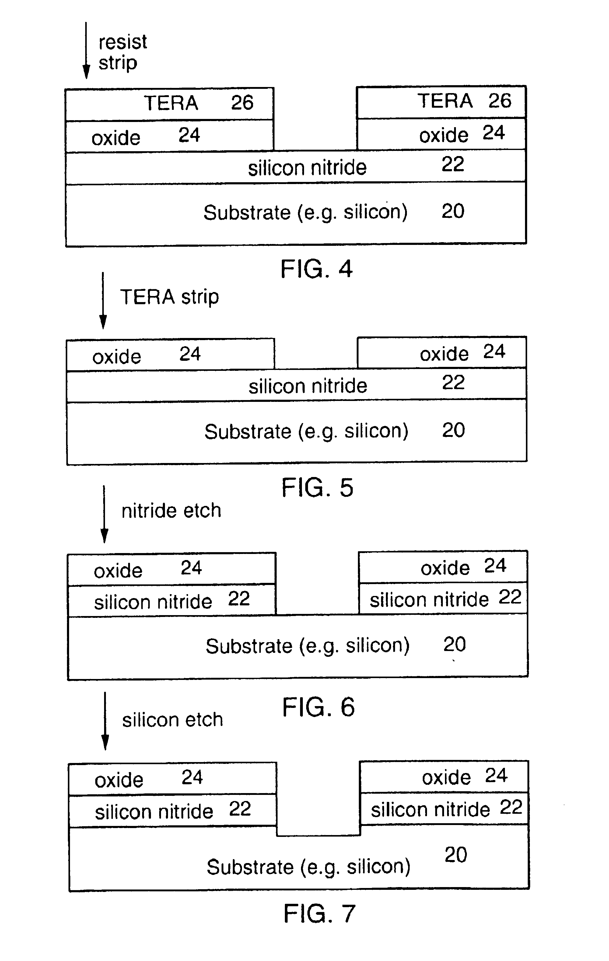 In-situ plasma etch for TERA hard mask materials