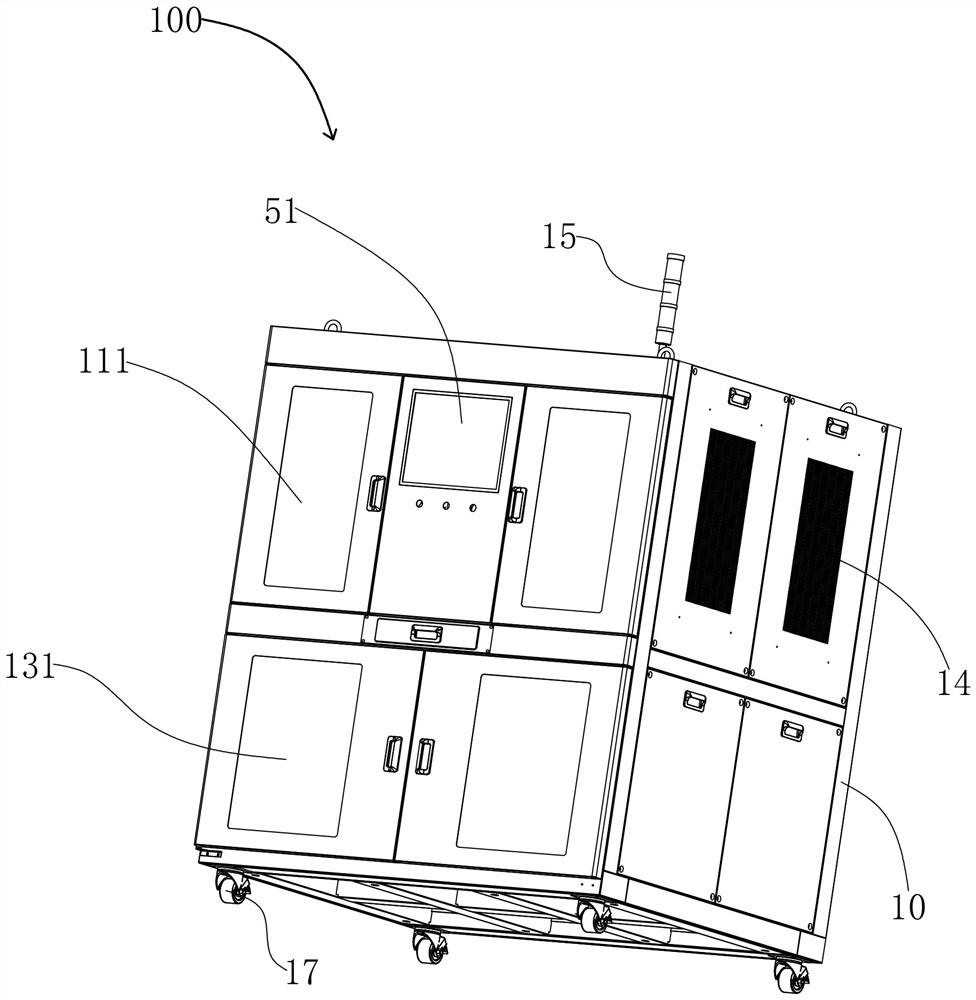 High-capacity aging test box