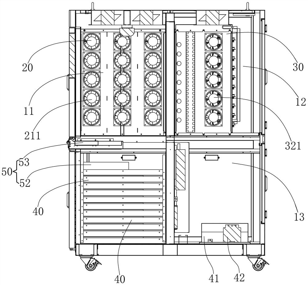 High-capacity aging test box