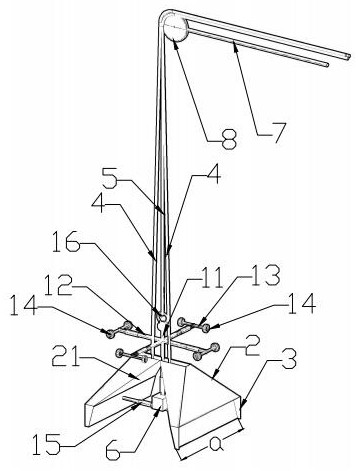 Double-sided plastering device and plastering method for flue or air shaft